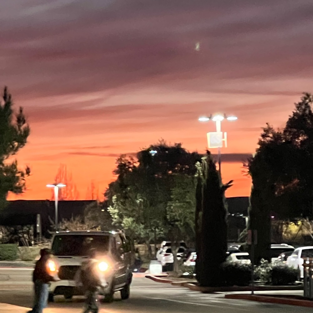 Sunset Urban Scene
